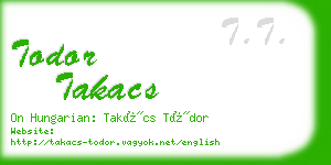 todor takacs business card